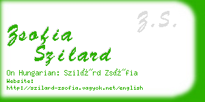 zsofia szilard business card